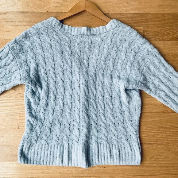 PINK ROSE Blue Button Up Sweater Size Small in Excellent Condition - Picture 4 of 8